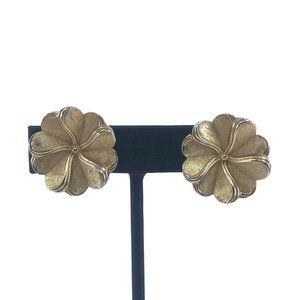 Vintage CROWN TRIFARI Polished & Brushed Gold Tone